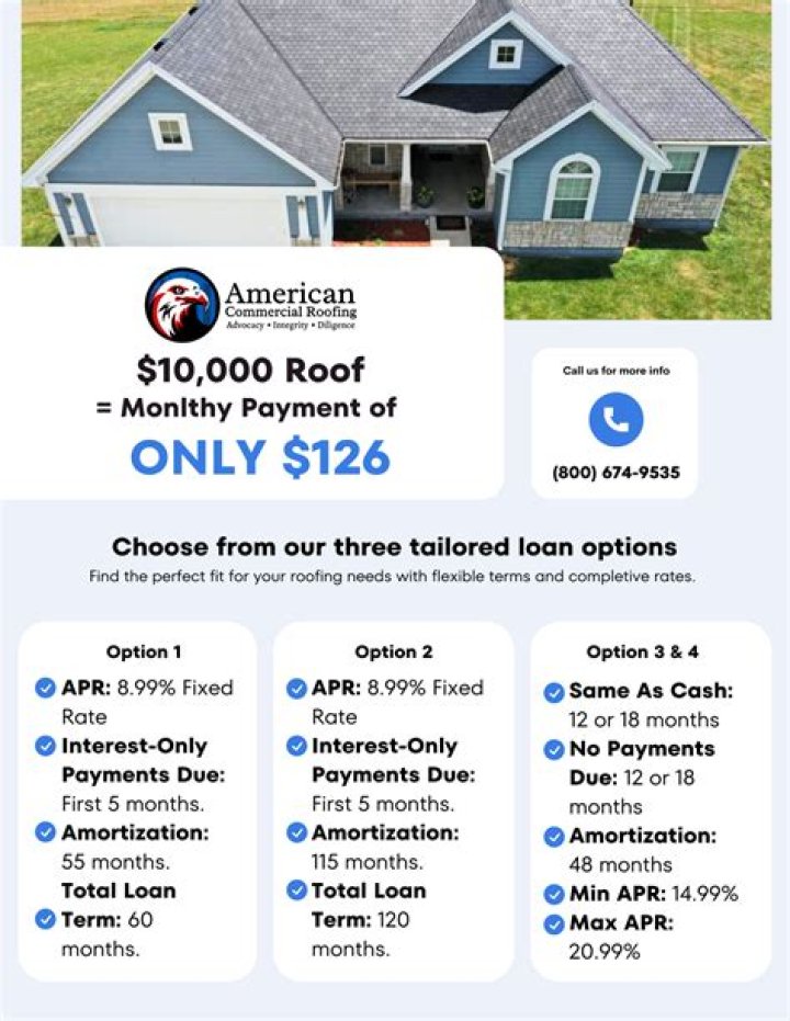 roofing companies that offer financing-South Bend, IN