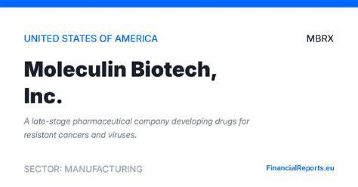 Roth acted as Co-Manager for Moleculin Biotech (MBRX) in its $78M Follow-On