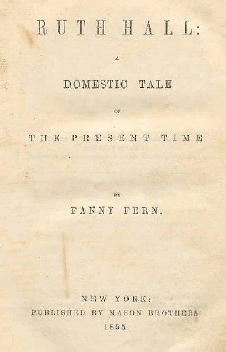 Ruth Hall, by "Fanny Fern" (1854)
