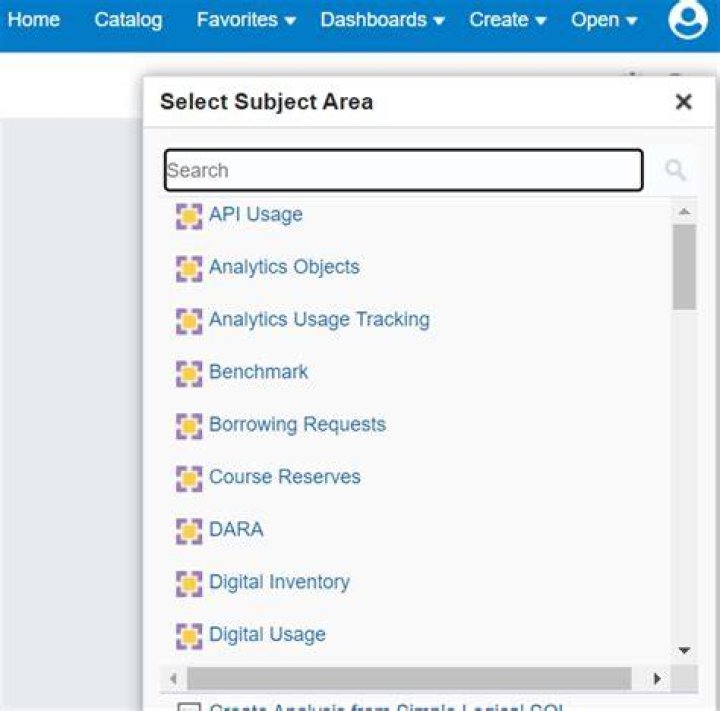 Select Members of a Subject Area