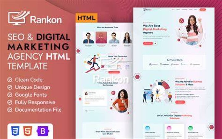 Seo Agency Html Pages Builder