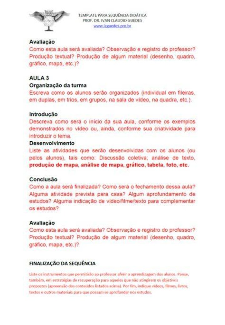 Sequência didática