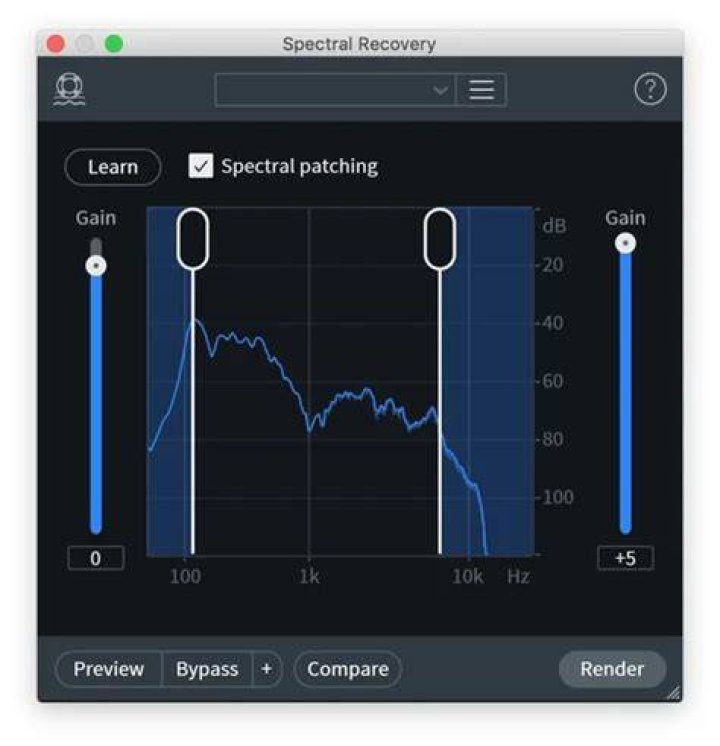 Spectral Recovery - RX 8 Help