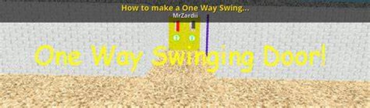 Swinging door tutorial