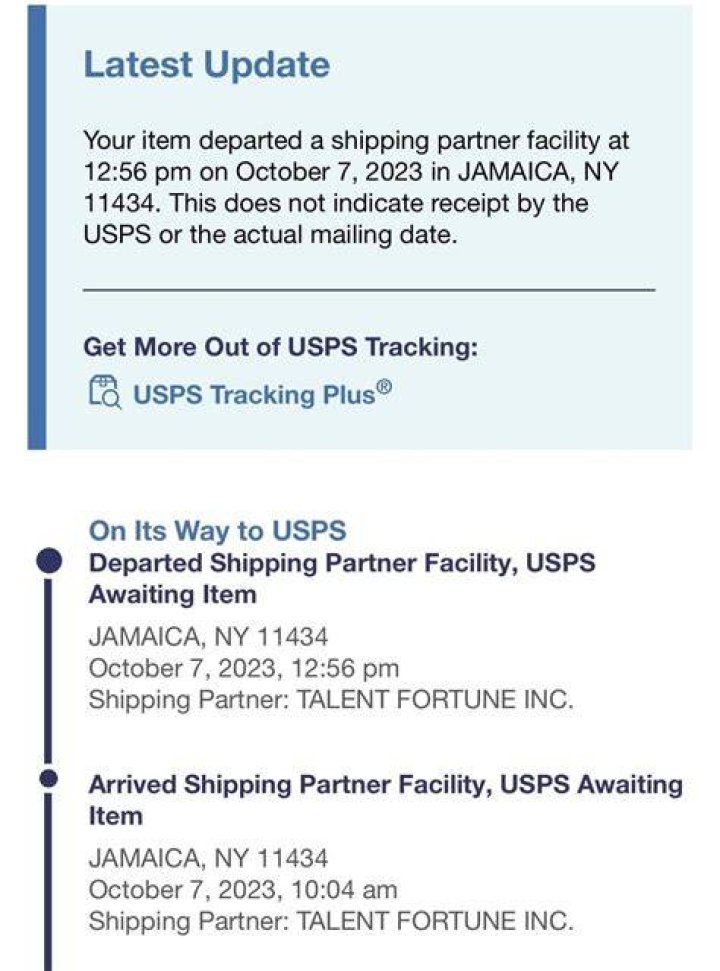 Talent Fortune Inc Usps Tracking