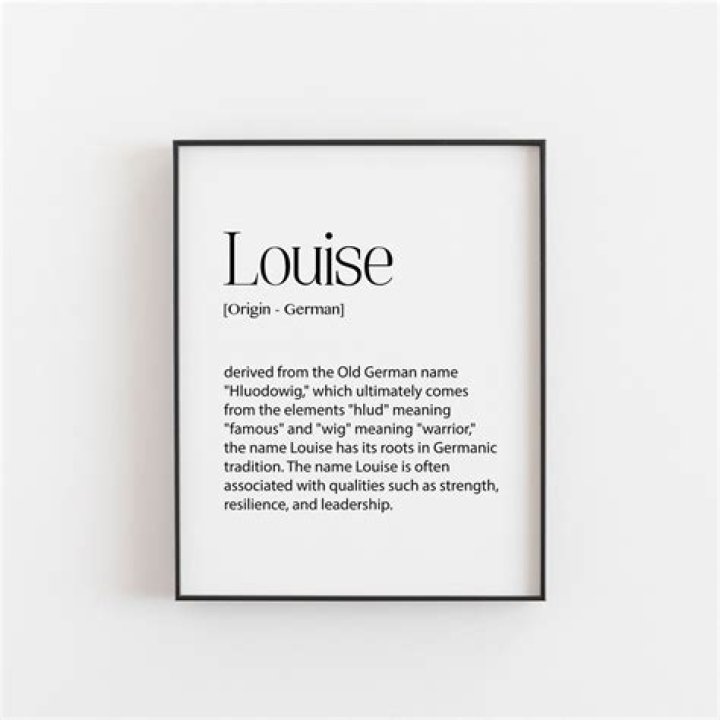 The Name Louise Osbourne: Uncovering Its Deep Meaning and Rich History