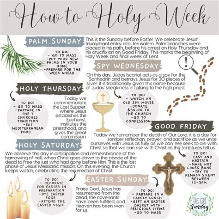 This Holy Week, make every day count.
