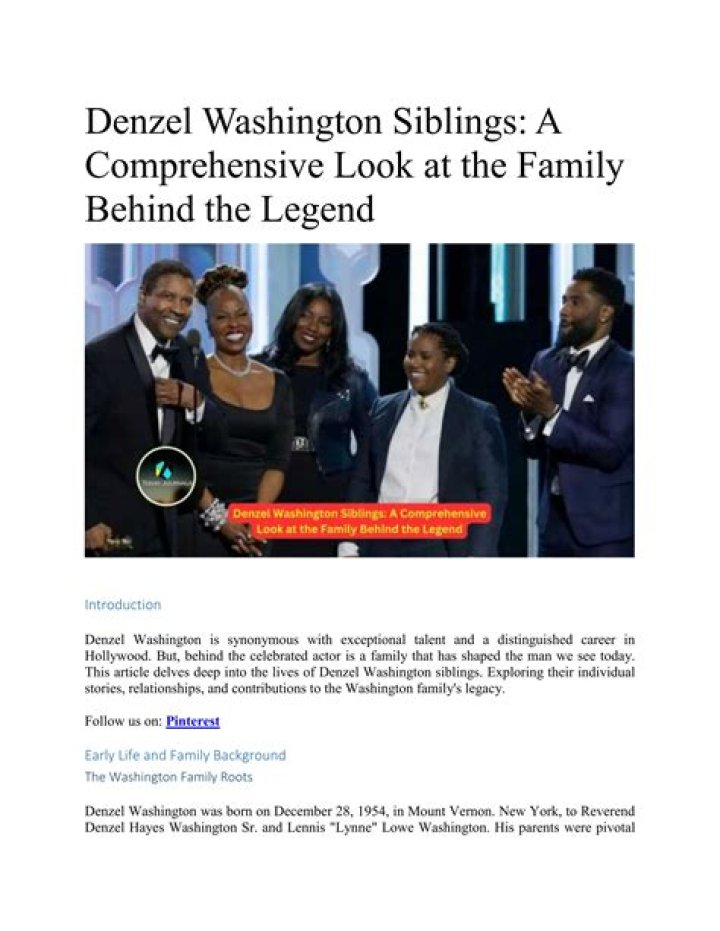 Unveiling Denzel Washington's Relationships: Discoveries And Insights