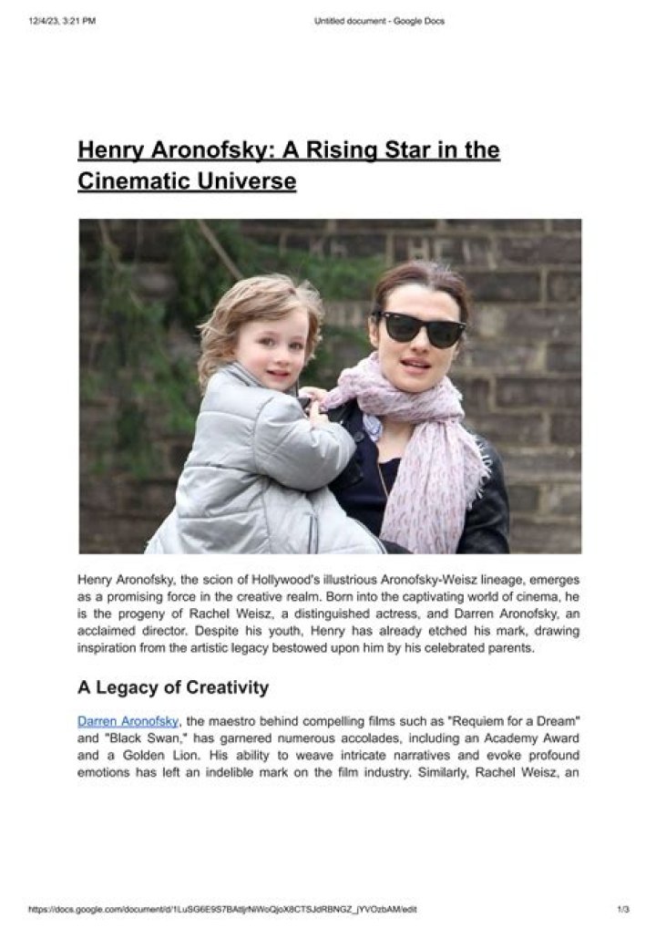 Unveiling The Cinematic Genius Of Henry Aronofsky: Discoveries And Insights