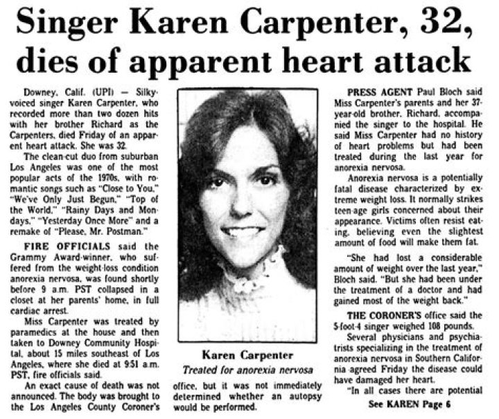 Unveiling The Tragic Cause Behind Karen Carpenter's Death
