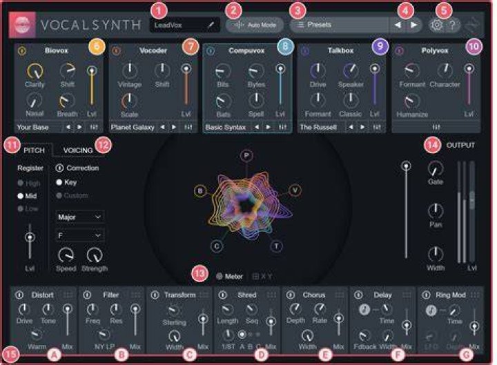 User Interface Guide - VocalSynth 2 Help Documentation