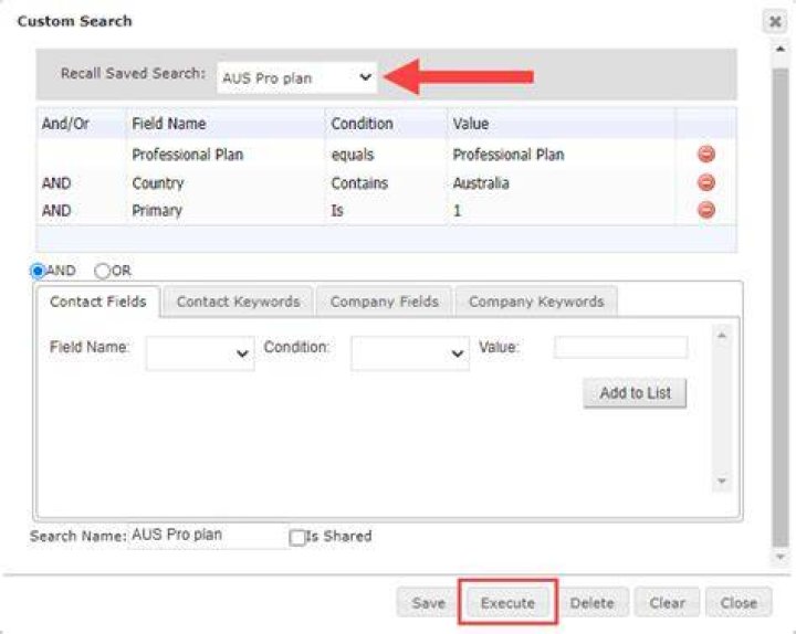 Using the Companies House advanced search function